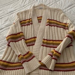 Cozy Madewell sweater in cream, size XL.